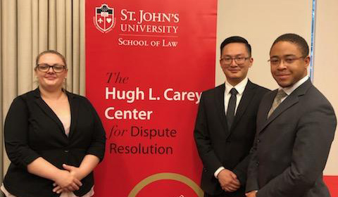 Brandon Cromer (3L), Jessica White (2L), and Jackson Wong (3L)