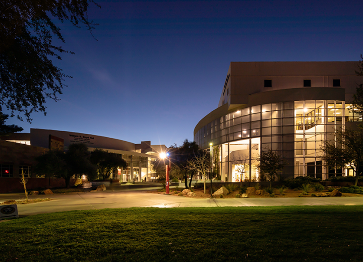 Photo of Boyd Law School and Beverly Rogers Literature and Law Buildings 